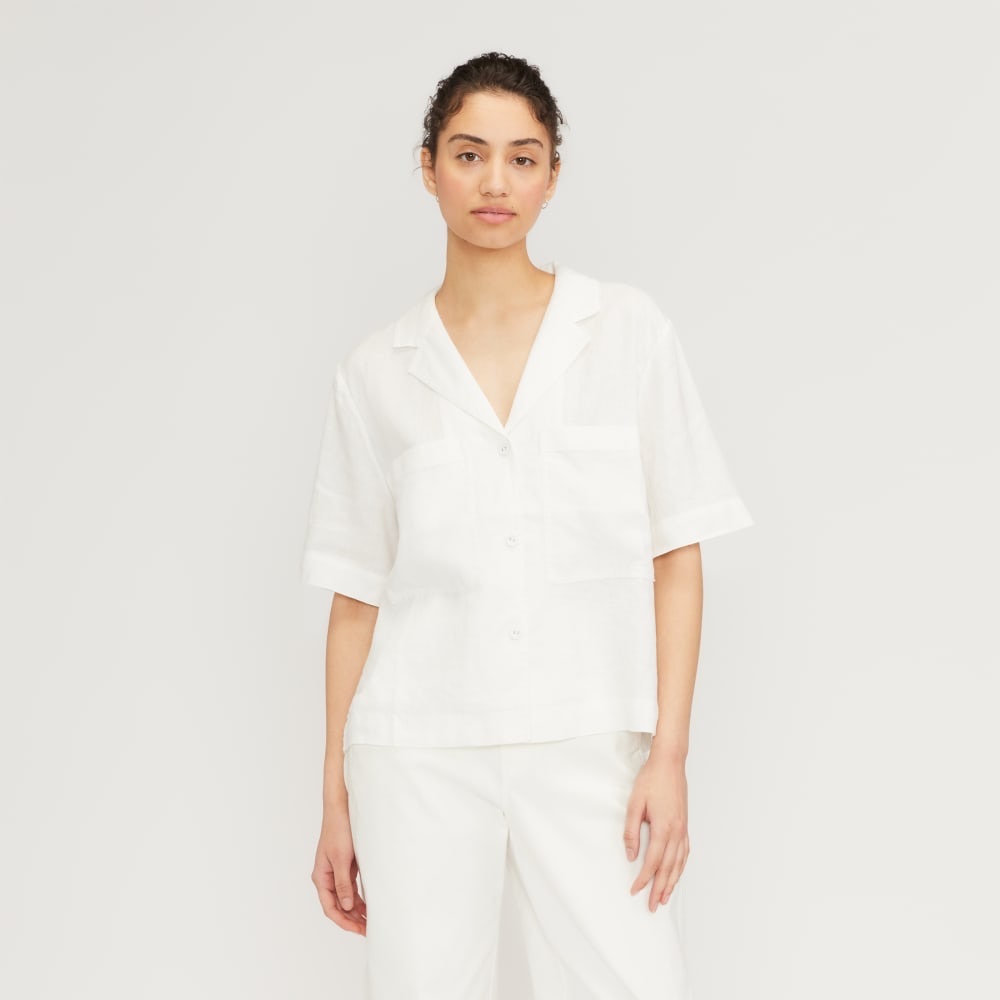 Everlane linen White Button Down Shirt